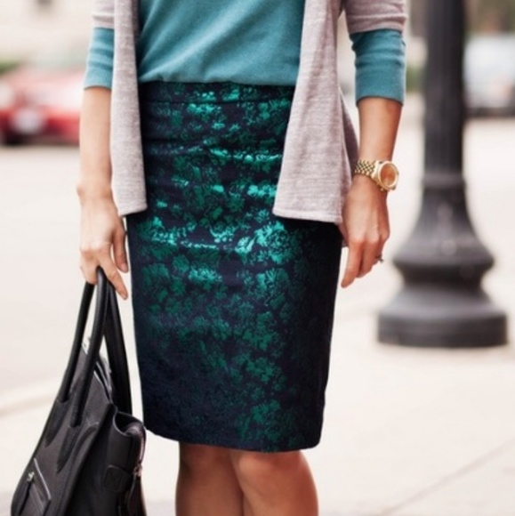 J.Crew. The pencil skirt with a split in the back. - Picture 6 of 6